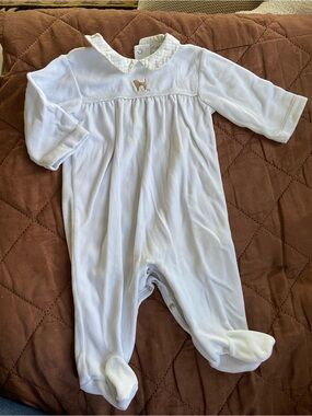 Ralph Lauren light blue One-Piece Footed Romper